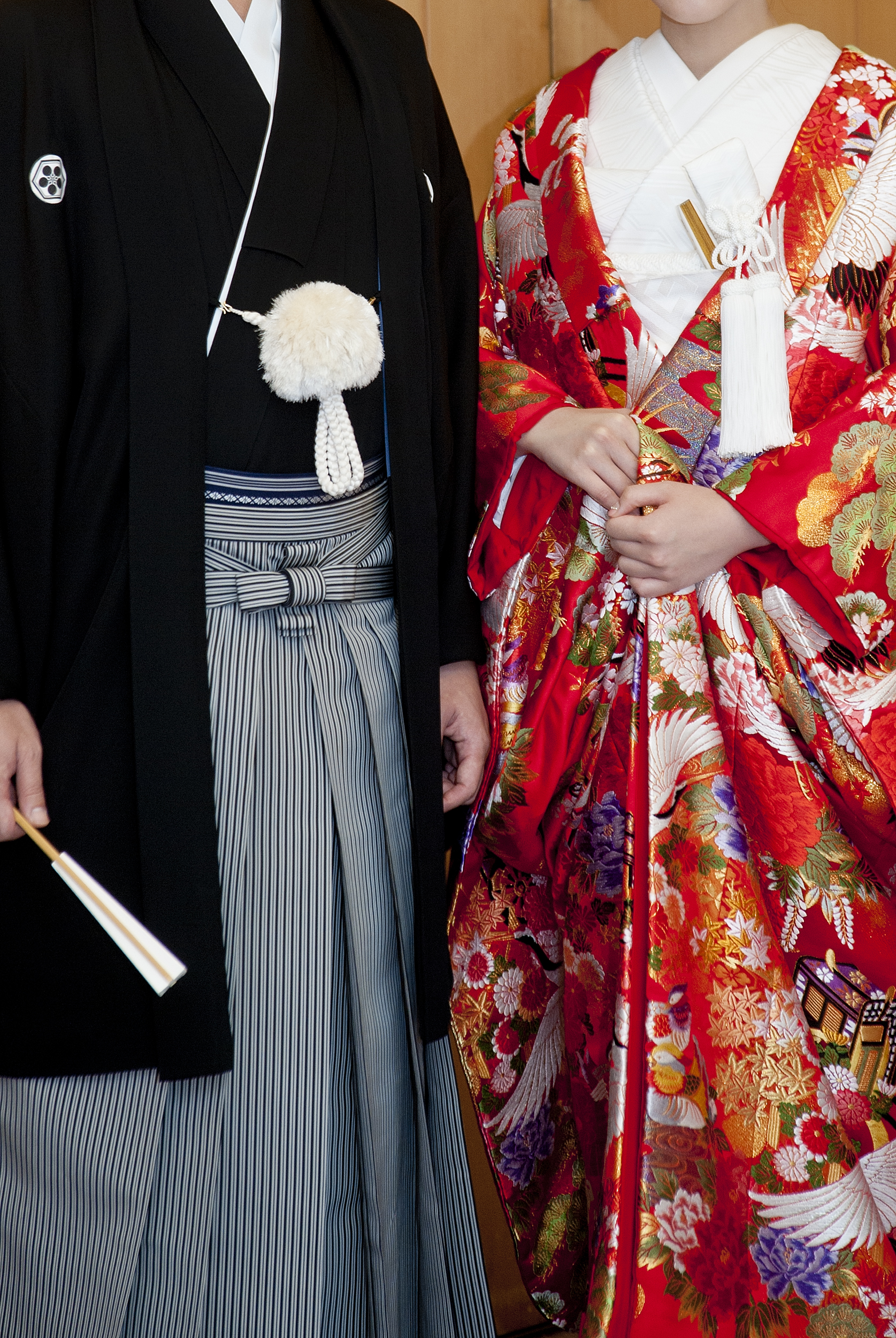Difference between men's and women's kimono